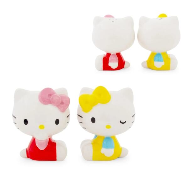 Hello kitty ceramic salt and pepper shaker set NEW never opened dinner ware - Picture 5 of 8